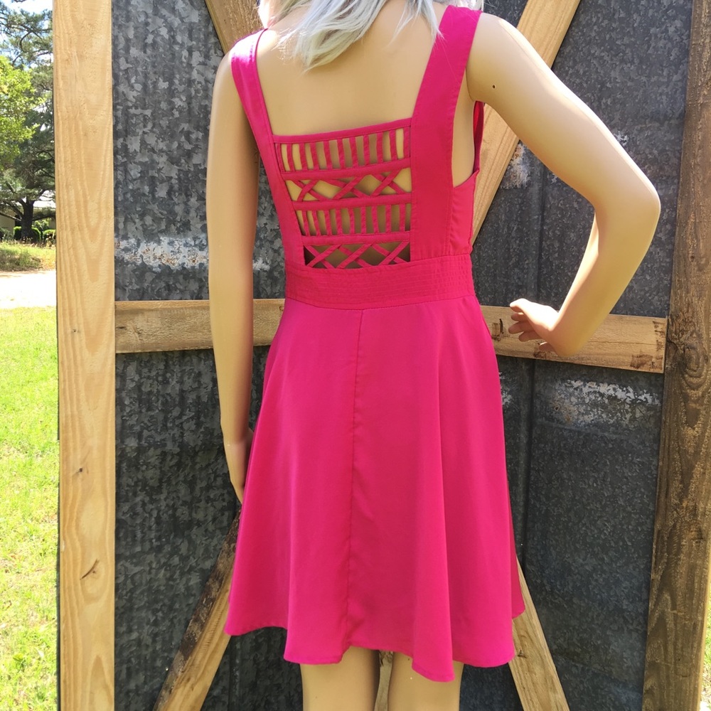 Double Zero S Hot Pink Fuchsia Party Dress